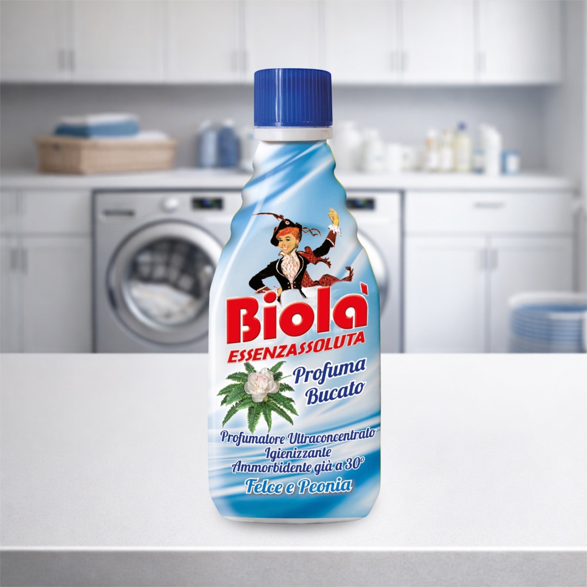 Biolà Essenza Assoluta - Adoucissant Parfum de Linge Felce e Peonia - 250 ml - Persano Solutions