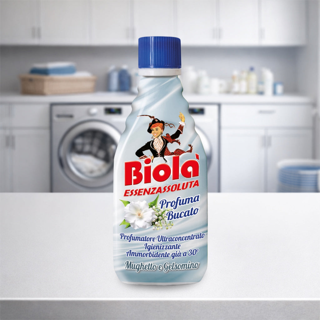 Biolà Essenza Assoluta - Adoucissant Parfum de Linge Mughetto e Gelsomino - 250 ml - Persano Solutions
