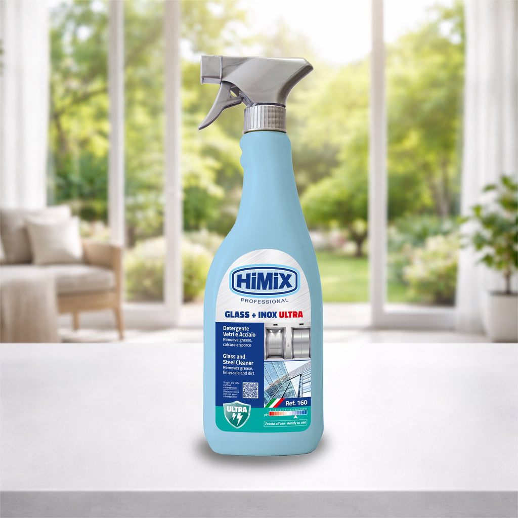 HiMiX Glass + Inox Ultra - Nettoyant Vitres, Miroirs & Inox - 750 ml - Persano Solutions