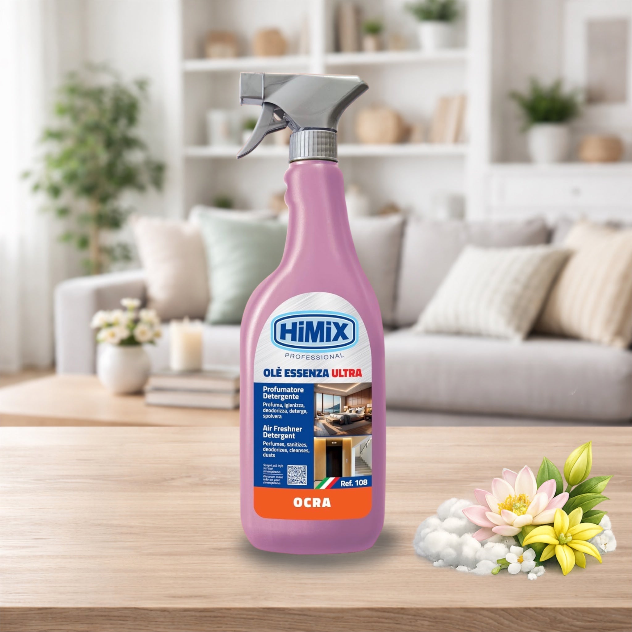 HiMiX Olè Essenza Ultra Ocra - Détergent Parfumé - 750 ml - Persano Solutions