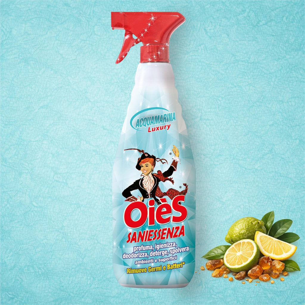 OièS SaniEssenza Acquamarina Luxury - Nettoyant & Désodorisant Parfumé Suisse - Persano Solutions