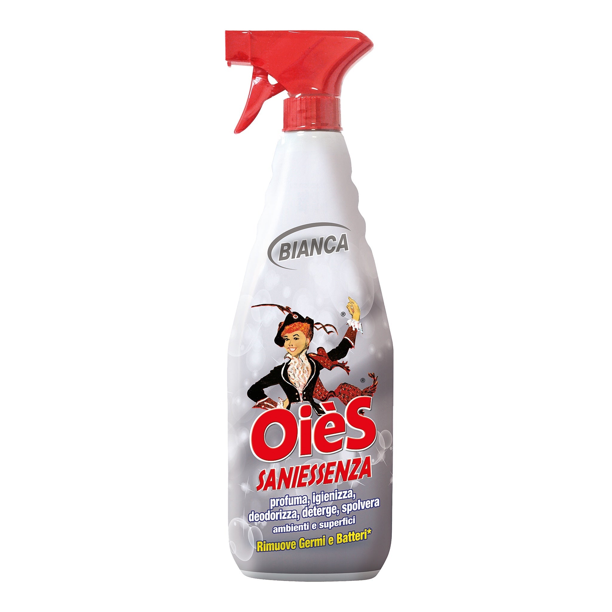 OièS SaniEssenza Bianca – Nettoyant & Désodorisant Multi - Usage – 750 ml - Persano Solutions
