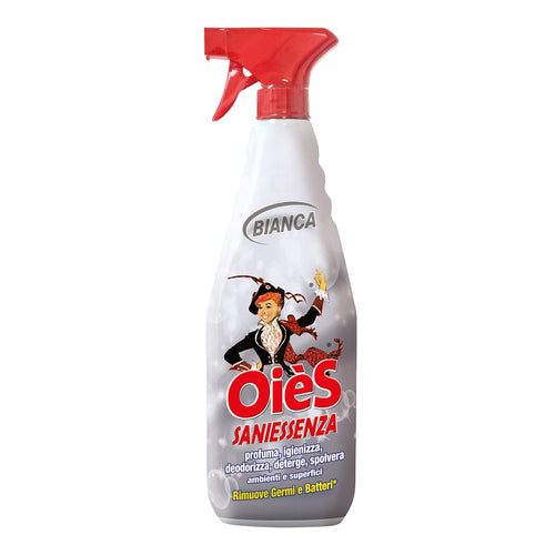 OièS SaniEssenza Bianca – Nettoyant & Désodorisant Multi - Usage – 750 ml - Persano Solutions