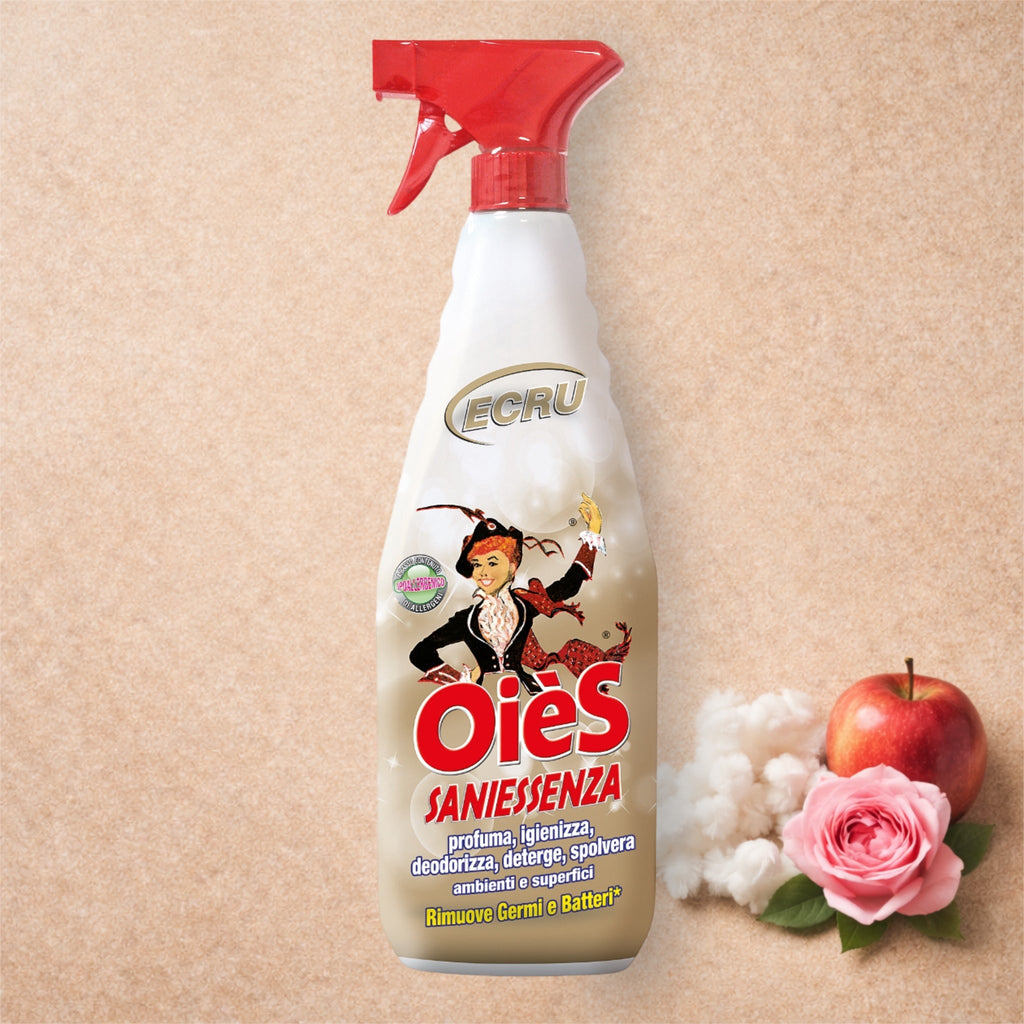 OièS SaniEssenza Ecru Hypoallergénique – Nettoyant & Désodorisant Suisse - Persano Solutions