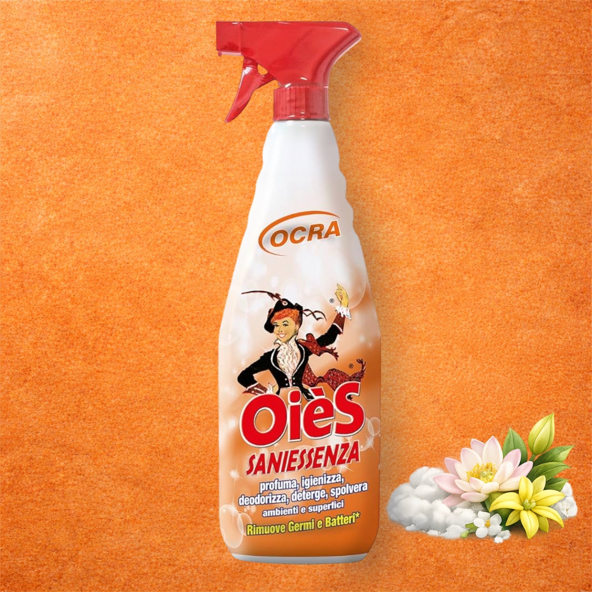 OièS SaniEssenza Ocra - Nettoyant & Désodorisant Multi - Usage Suisse - Persano Solutions